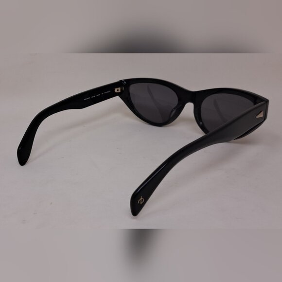 rag & bone Sunglasses Black Smoke Gray Cat-Eye Polarized RNB1062/S 54-20-140 - Picture 13 of 16